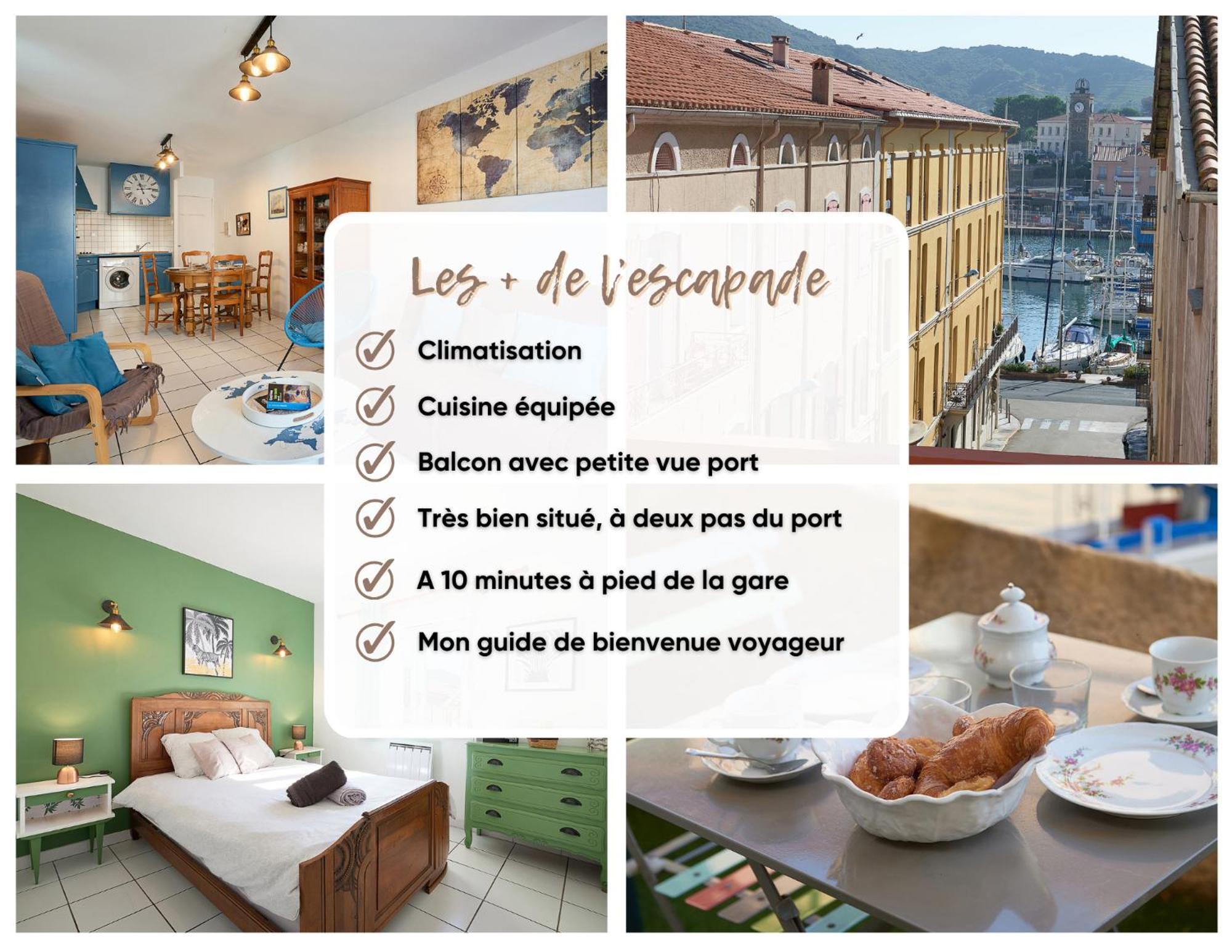 Ferienwohnung L'Escapade, Port A 200M, Climatisation Et Balcon Port Vendres Exterior foto